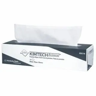 Kimberly-Clark Kimtech Science Precision Wipe, Snow White, 16.4 W x 14.43 L, 144 per Box, 15 Boxes per Case, 05514