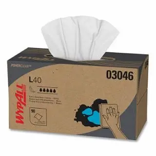 Kimberly-Clark L40 Towel, Ivory, 10.8 W x 10 L, Pop-Up Box, 1 Ply, 810 Sheets per Case, 3046