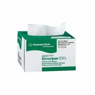 Kimberly-Clark Lightweight Kimtech Science Kimwipes Delicate Tinquire Wiper, Cream, 4.4 W x 8.4 L, 280 Per Box, 60 Boxes P...