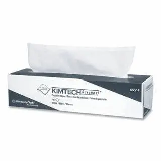 Kimberly-Clark Modular Kimtech Science Precision Wipe, White, 16.4 W x 14.43 L, 92 per Box, 15 Boxes per Case, 05517