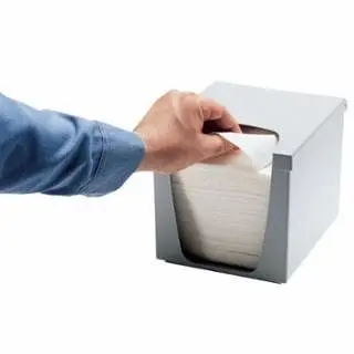 Kimberly-Clark Quaterfold Wiper Dispensers, Travel-friendly, Metal, Chrome, 6 Pieces, 09107