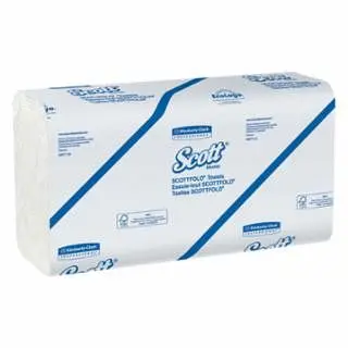 Kimberly-Clark Scott Towels, Scottfold M, 9 2/5 x 12 2/5, Ivory, 175 Per Collection, 25 Packs Per Case, 1980