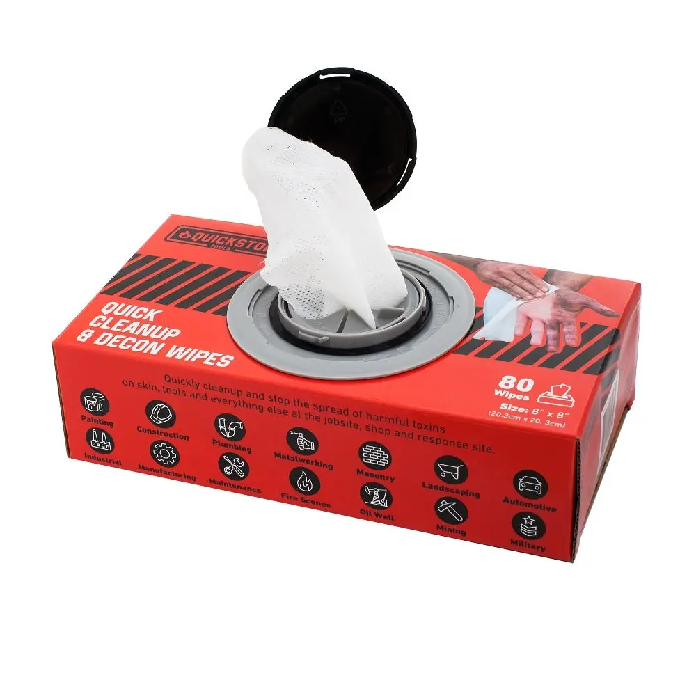 Quickstop Tools Quick Cleanup Wipes, Quantity: 80-Bundle, QWB80