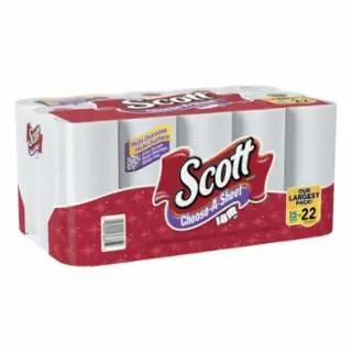 Scott Protective Choose--Size Mega Roll Paper Towels, 1-Ply, Snow White, 102/Roll, Quantity: 30 pieces, KCC36371