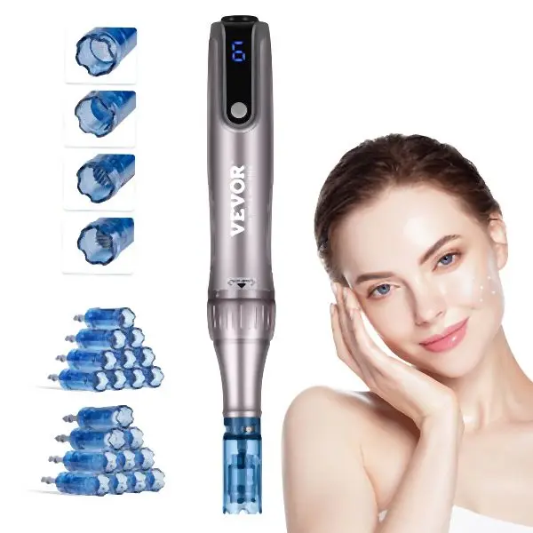 VEVOR Efficient M8S Professional Microneedling Pen 6-Speed Electric Beauty Pen 20 Needles, NMWZKZKZKZKZ2TH0RV5
