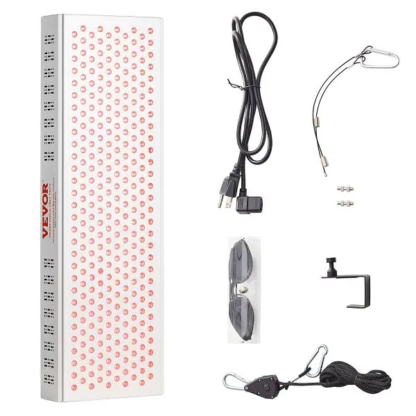 VEVOR Fire Red Light Therapy Whole Body, 300 Dual-Chip LEDS, 10Hz/40Hz Pulse, YSQSFGHGZLMB43LBWV1