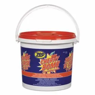 Zep Snap-On Cherry Bomb Heavy-Duty Hand Cleaner Towel, 130 Boards, Bucket, Quantity: 4 pieces, 346601