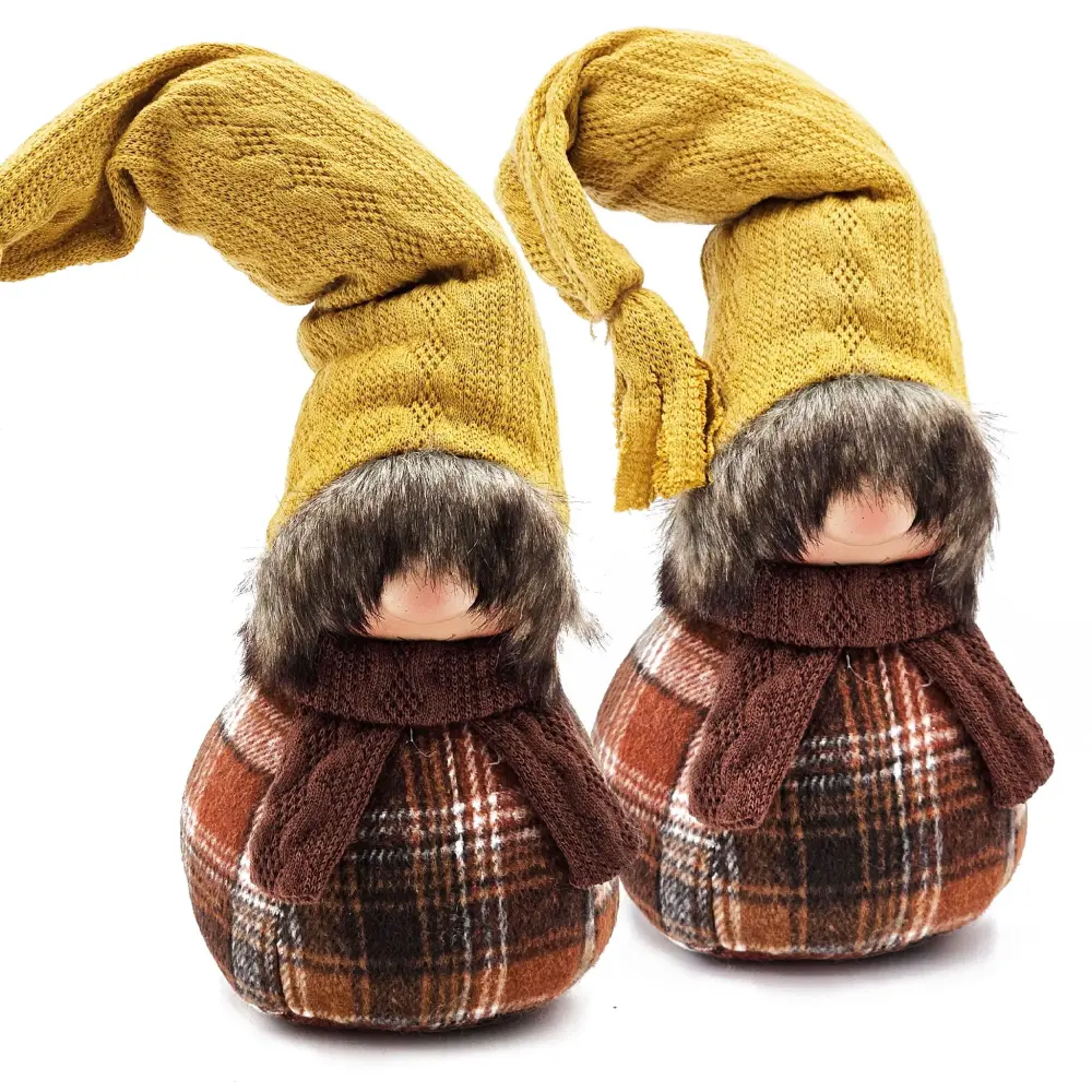 Gnomes Decorations, Fall Thanksgiving Table Decorations adjust 2) - Brown / Yellow