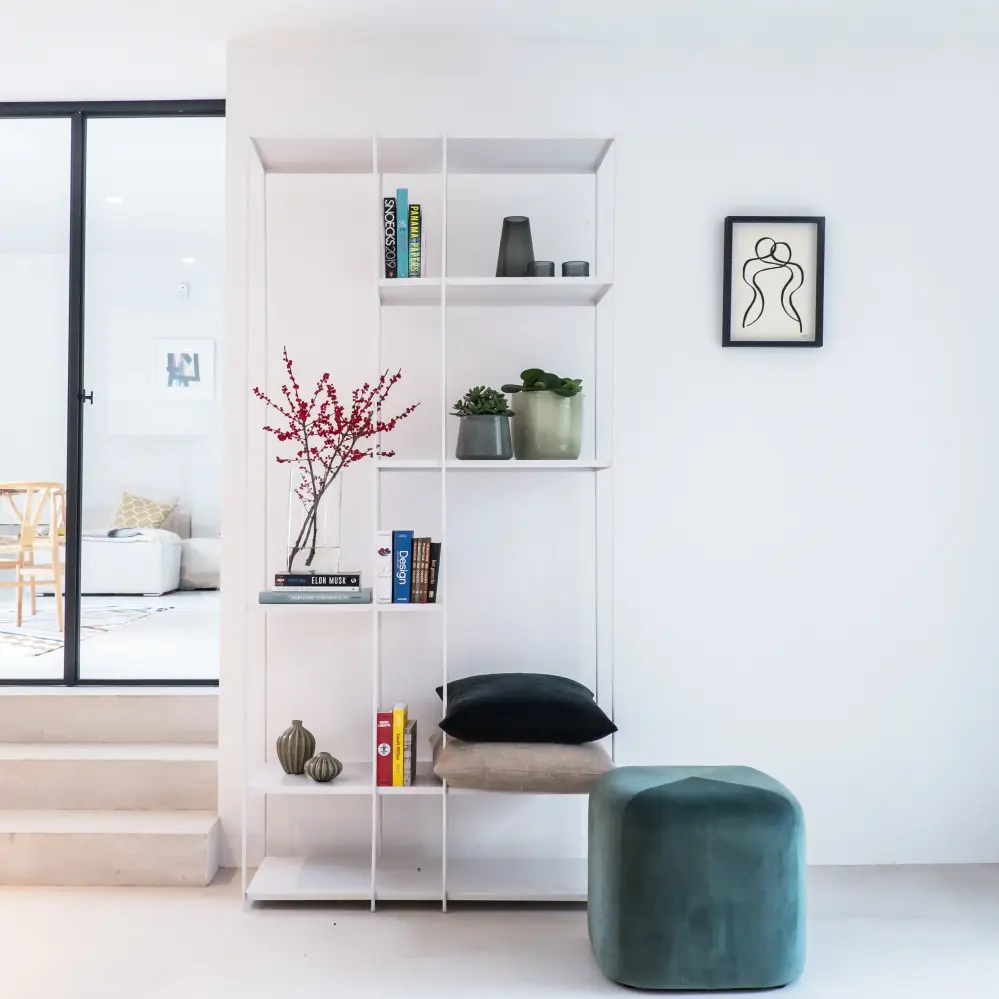 Wall shelf - Alabaster metal - Alice - 215 cm