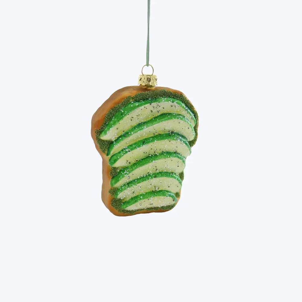 Battery-Operated Avocado Toast Ornament