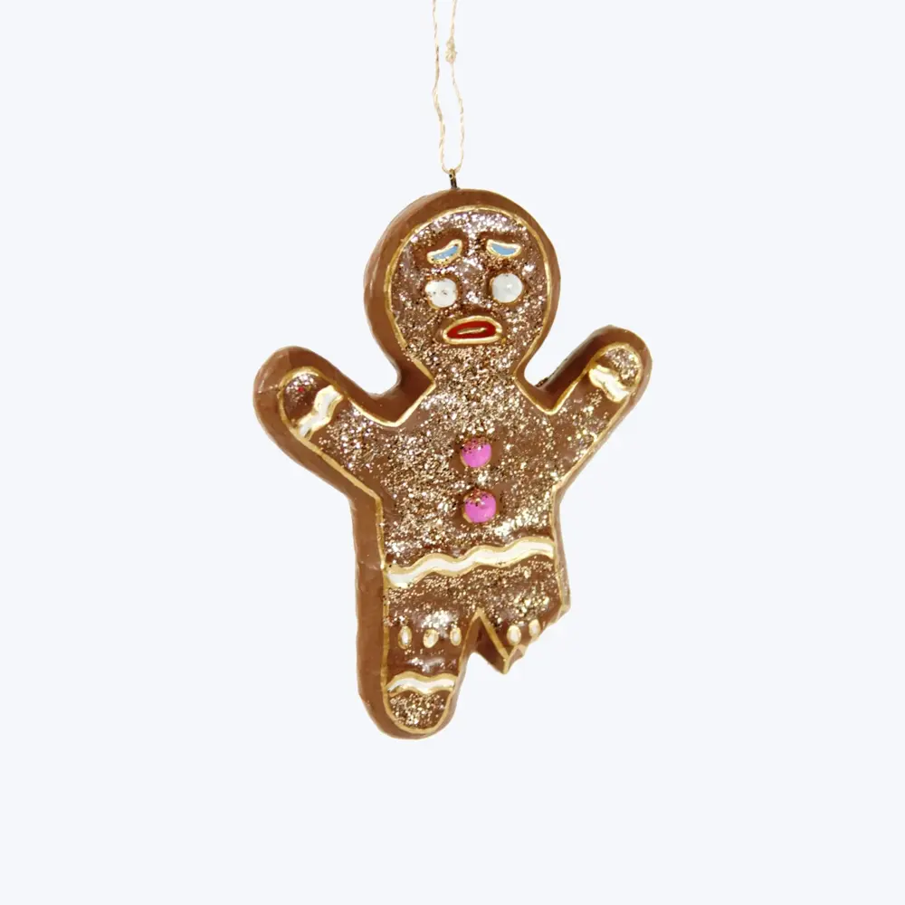 Battery-Operated Gingerbread Man Ornament