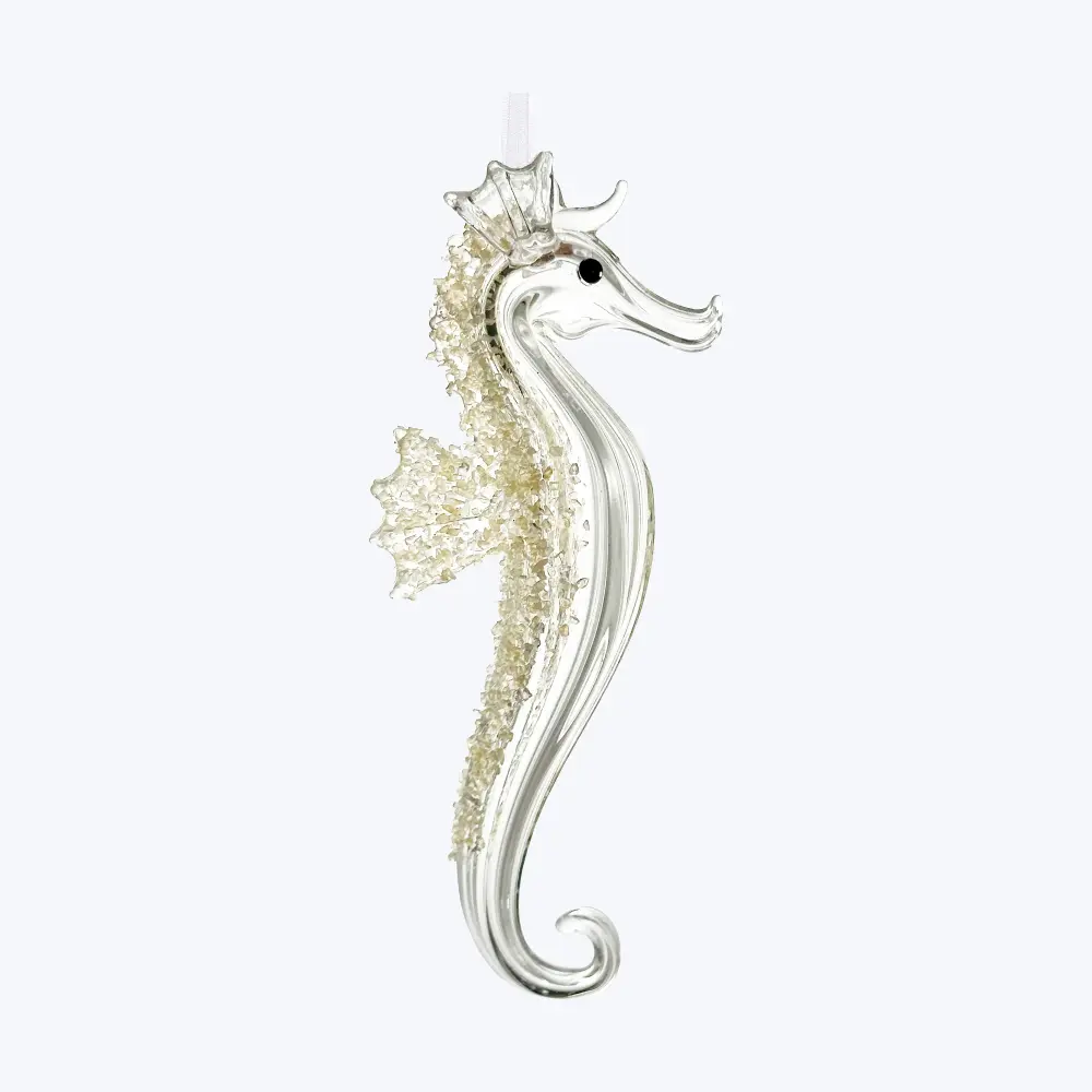 Glass Seahorse Ornament - Indoor/Outdoor Use