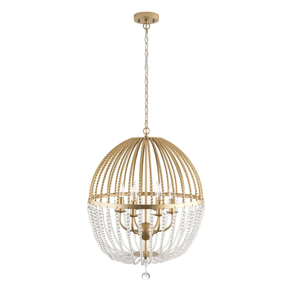 6 - Portable Dimmable Globe Chandelier #27004