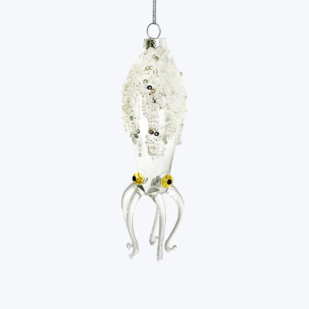 Premium Quality Beaded Glass Octopus Ornament