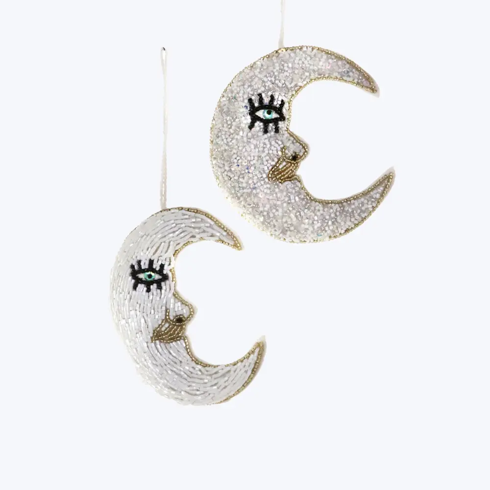 Beaded Crescent Moon (Flame Retardant)