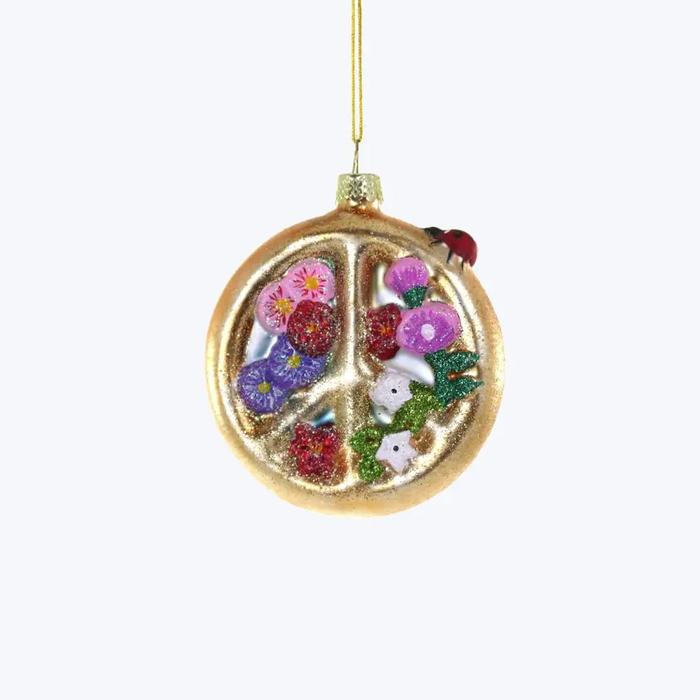 Peaceful Tidings Ornament (Flame Retardant)