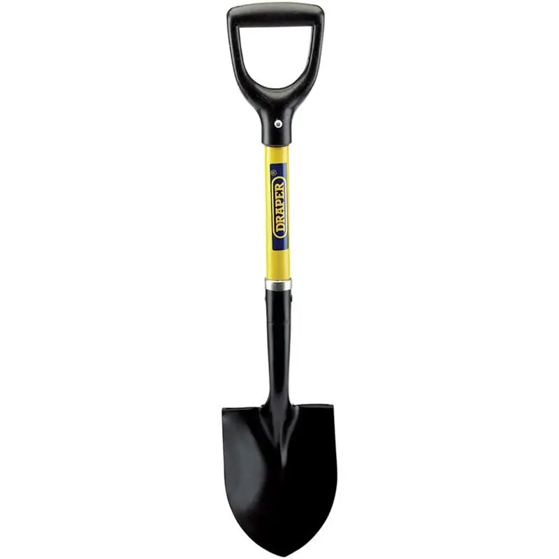 Draper BSRPFG Round Point Pocket Shovel Fibreglass Shaft - (57569)