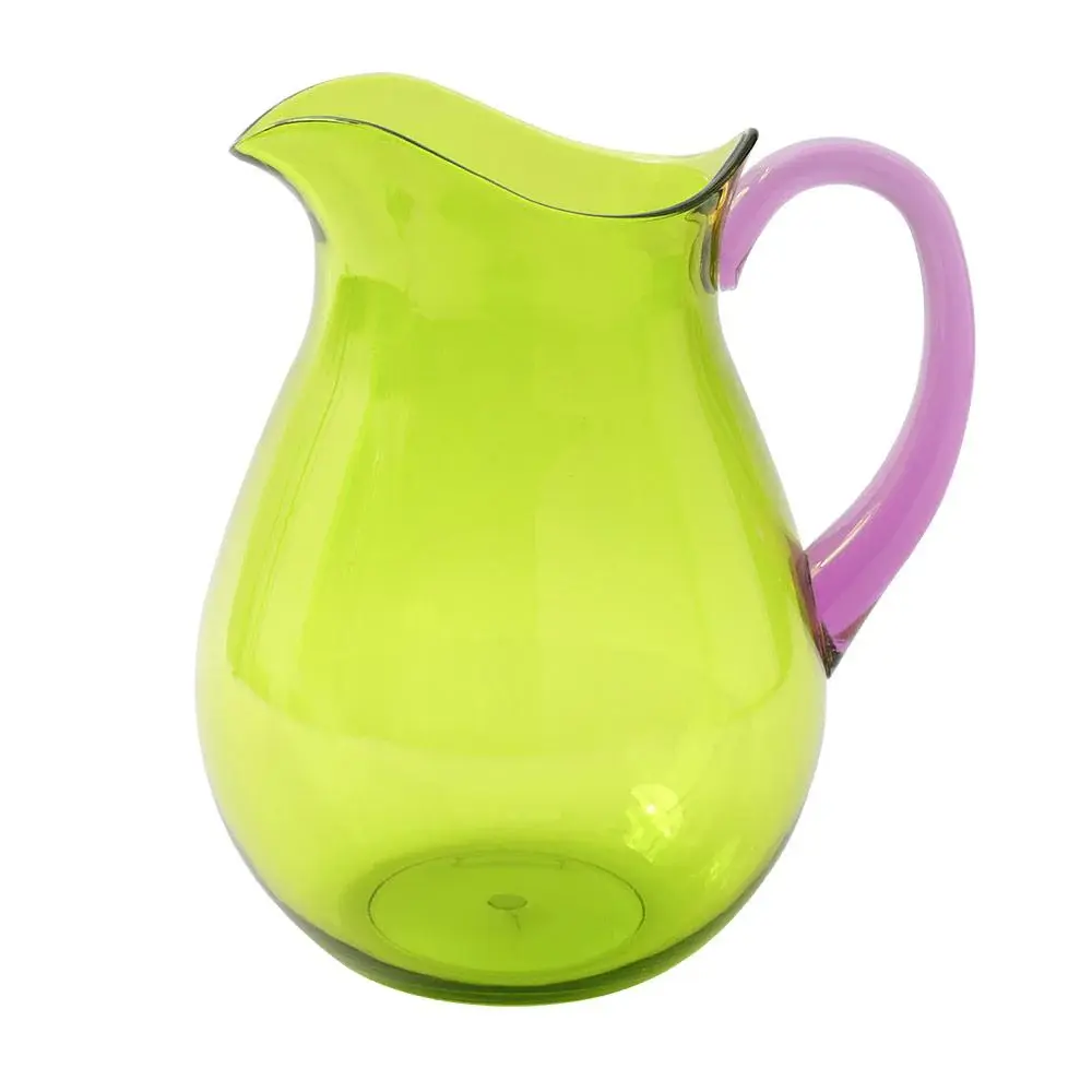 Acrylic Pitcher Emerald Amethyst Handle