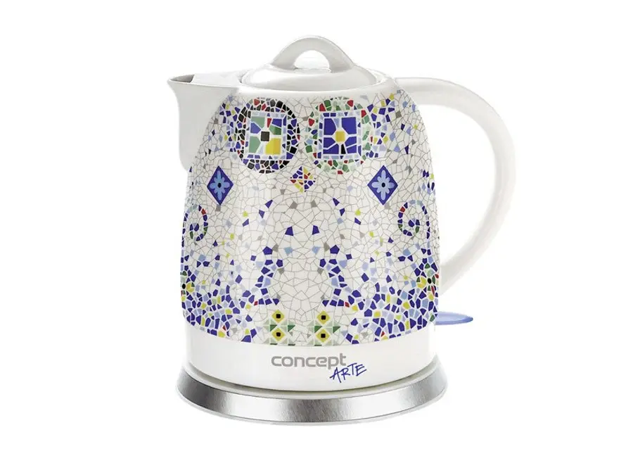 Concept RK0020 Ceramic Electric Kettle Cordless Jug Swivel Base Present-day Kitchen 1.5L 1350 W