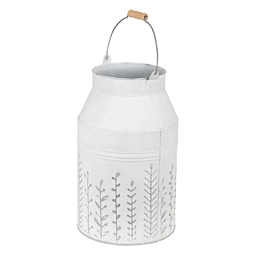Decorative Chalk Embossed Metal Milk Jug Handles, 8'' x 14''