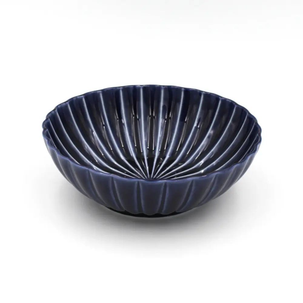 Giyaman Aizome Sapphire Serving Bowl