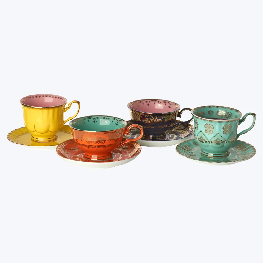 Grandpa Multicolor Tea Place, Set 4