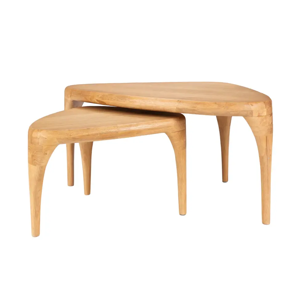 Isla Oval Coffee Table Adjust 2 - Natural