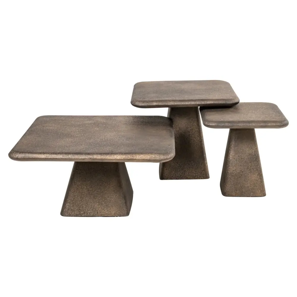 Marlie Set 3 Coffee Tables - Gold