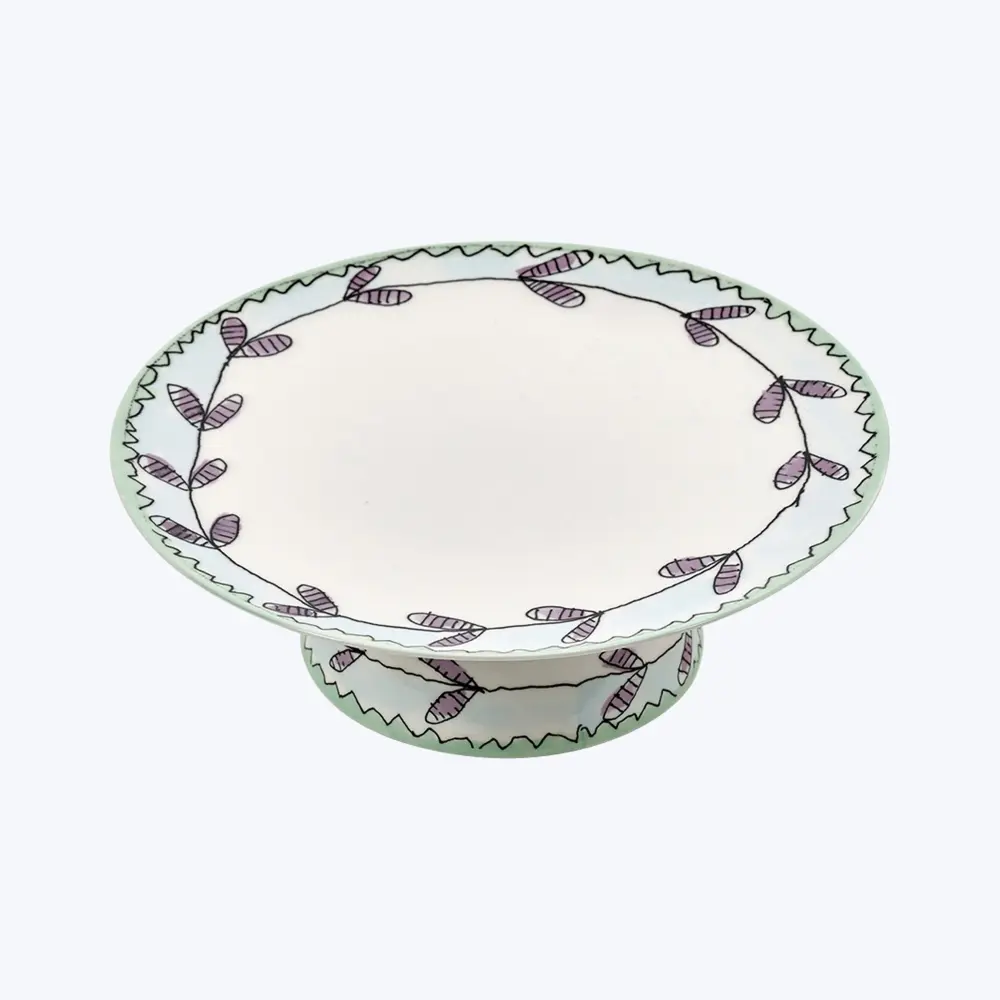 Midnight Flowers Roomy Cake Stand