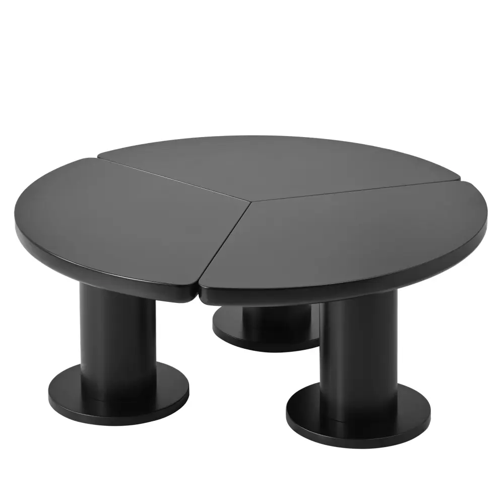 Round Petal Shaped Coffee Table 3 Robust Legs