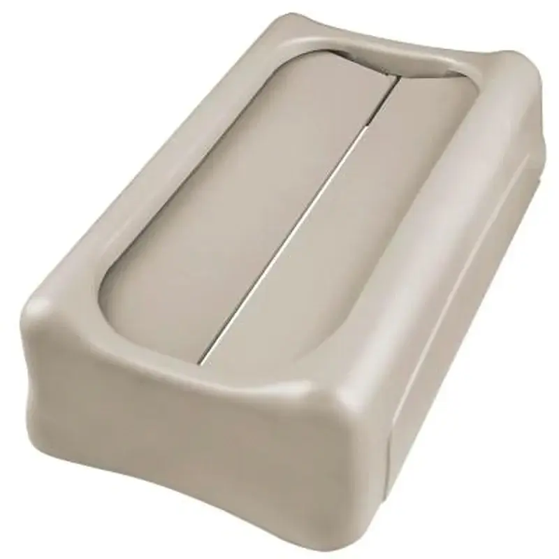 Rubbermaid FG267360BEIG Swing Lid, 23 gal, Plastic, Taupe, : 15-7/8 and 23 gal Slim Jim Containers