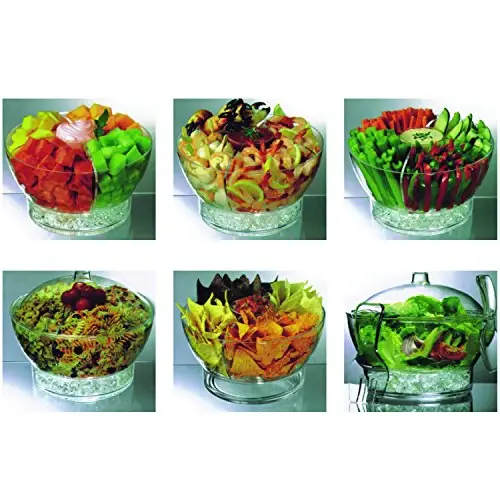Serving Bowl Vented Ice Chamber