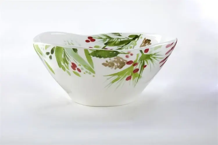 Winter Botanical 9.5" Serve Bowl