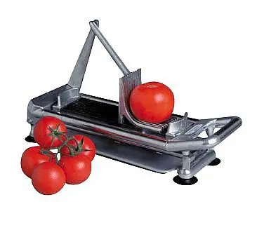 Electrolux Super-Strong Professional Food Readiness Tomato Slicer, manual, 15/64 ″ (6mm) slice, 11 slices, aluminum &amp...