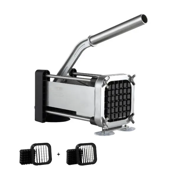 VEVOR French Fry Cutter Stainless Steel Potato Vegetable Slicer Chopper 2 Blades, SYWSQSTJWJ12IGYCYV0