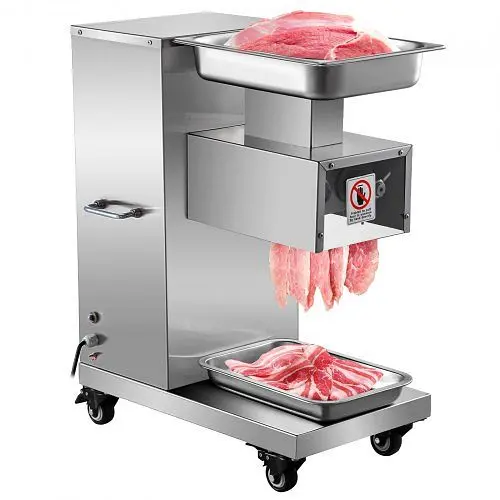VEVOR Top-Quality 110V Commercial Meat Cutter Machine 1100LB/H Electric Meat Cutting Machine 750W Commercial Meat Slicer 3...