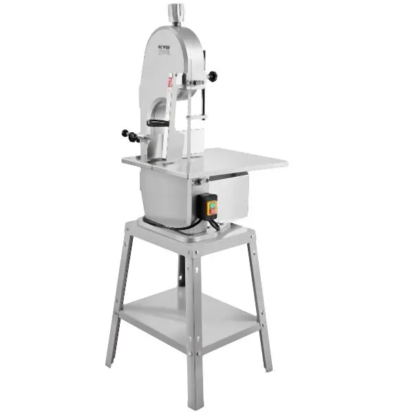 VEVOR Traditional 1800W Commercial Electric Meat Bandsaw Stainless Steel Bone Sawing Machine, Cutting Thickness 7.09 , LDS...