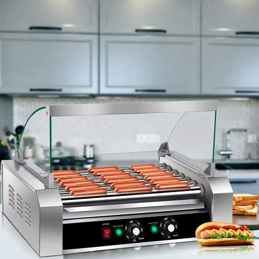 Costway Dependable 18 Hot Dog 7 Roller Grill Commercial Cooker, EP19235