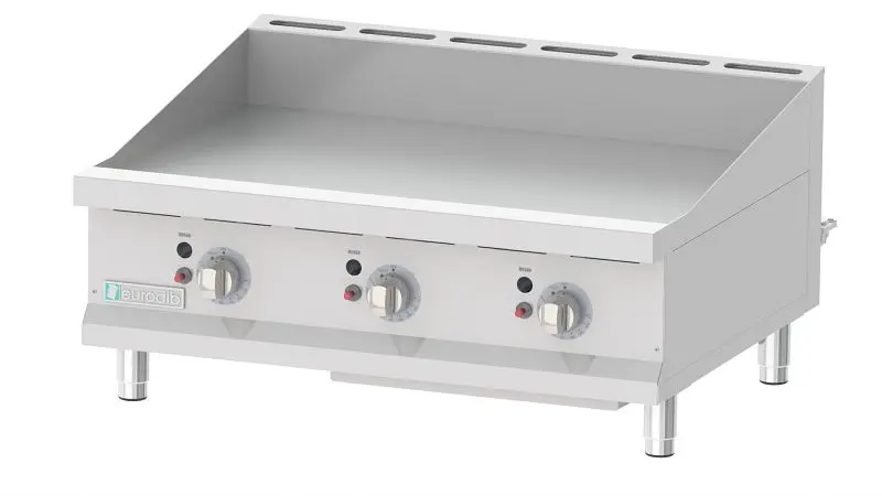 Eurodib T G36T Gas Griddle 3 U-Influenced Burners Thermostatic, T G36T
