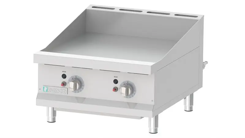 Eurodib Gas Griddle 2-U Influenced Burner Thermostatic, T G24T