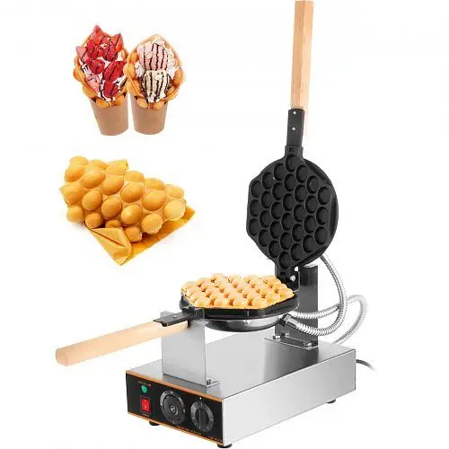 VEVOR Easy-Install Electric Egg Cake Oven Egg Bread Maker Waffle Stainless Metal Steel Machine, SC-X30JDZJ0000001V1
