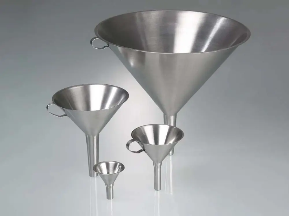 Burkle Funnel, stainless steel, 100 mm outer diameter, 9604-0003