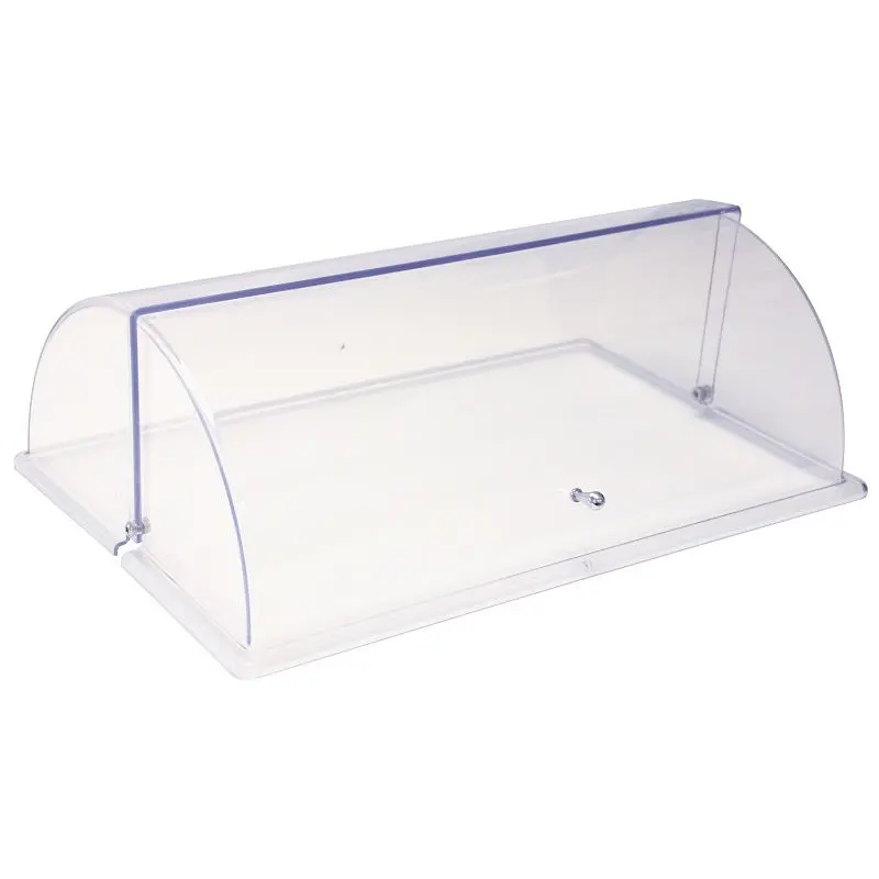 Cadco ANSI-Rated Translucent Rolltop Lid, Copolyester, C-DPF2-HD