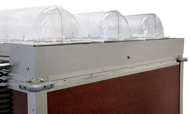 Cadco MobileServ Accessory Securety Shields 3-Bay Cart & 3-Bay Basic Carts (3-Bay / CBC-HHH Carts), SS-49