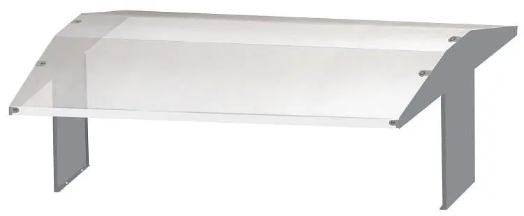 Cadco MobileServ Accessory Sneeze Guard 2-Bay / 4 Pan Junior Carts (CBC-HH), SGJ-2