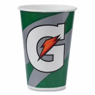 Gatorade Logo Cup, 7 oz, Green/Orange/White, 2500/Case, 50306SM-23