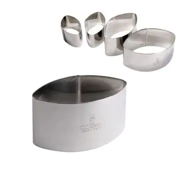 Gobel Secure Stainless Steel pastry cutter, calisson, 45 x 28 x 30 mm, 884042