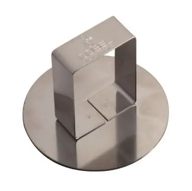 Gobel Stainless Steel round pusher, Ø98 mm height 47 mm, 6 Pieces, 866660