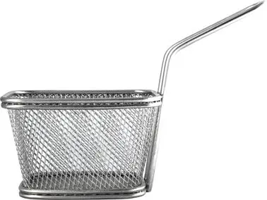 International Smooth-Operating Tableware Fry Binquireet SS Mesh Rectangular handle, Brushed Silver, Quantity: 48 pieces, F...