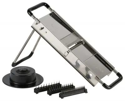 Louis Tellier Chef's mandoline, Reversible (2-4-7-10 mm vegetables julienne or fries), 15000